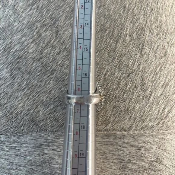 COCKTAIL  RING GOLD SILVER COLOR METALS  CRYSTALS - Picture 7 of 7